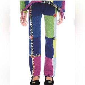 NWT YanYan KIDS CHECKED PANT IN GRAPE LAMBSWOOL